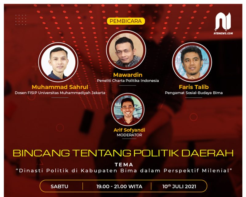 Profil Tiga Pembicara dalam Bincang tentang Dinasti Politik Kabupaten Bima