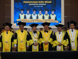 Rektor Unram Kukuhkan 6 Guru Besar Tetap, Perkuat Reputasi Akademik Universitas