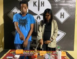 Polisi Tangkap Dua Sejoli Asal Dompu Saat Transaksi Sabu di SPBU Amahami Kota Bima