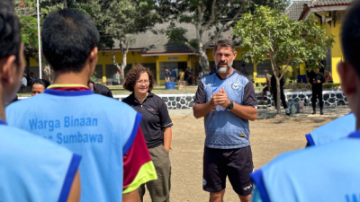 Lapas Lombok Barat Terima Kunjungan Yayasan Bangsa Bangsa Sejahtera untuk Pembinaan Bimbingan Jasmani