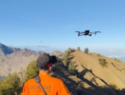 Tim SAR Gunakan Drone untuk Cari WNA Rusia yang Hilang di Rinjani