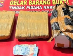 Polres Dompu Berhasil Ungkap Kasus Peredaran Ganja, Sita 2,12 Kg Barang Bukti