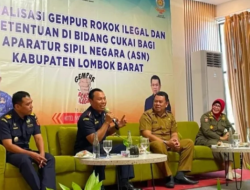 Edukasi Gempur Rokok Ilegal, Bea Cukai Mataram Gelar Sosialisasi untuk ASN di Lombok Barat